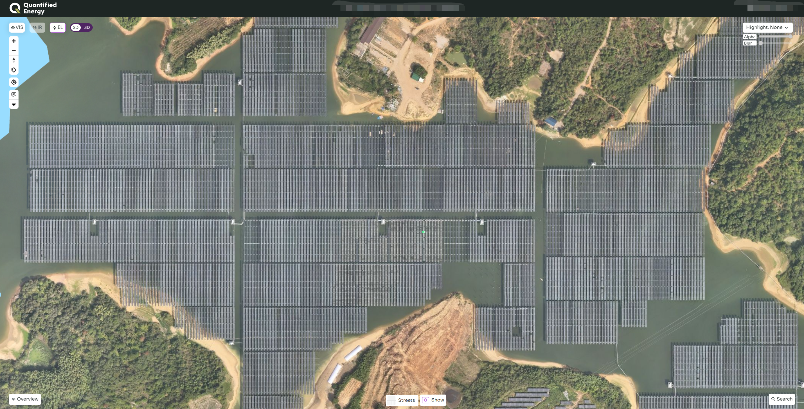 南方某大型水上光伏电站 EL 全检场景